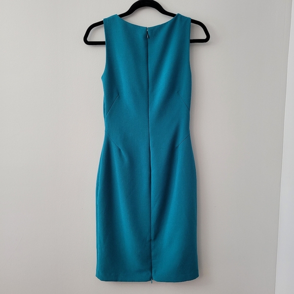 Teal Dress with Twist Peekaboo Front - Picture 7 of 12